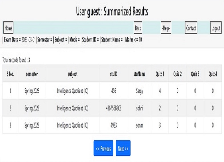 Online Test Platform Live Monitoring